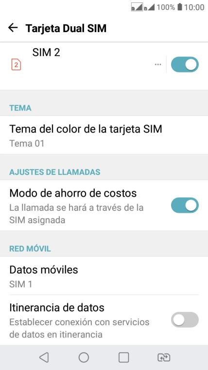 Pulsa Datos móviles.