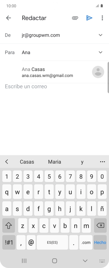 Pulsa el contacto deseado.