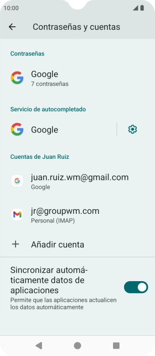 Pulsa el indicador junto a 