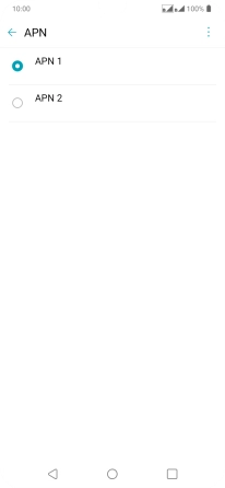 Pulsa en el campo junto a la conexión de datos para activarla.