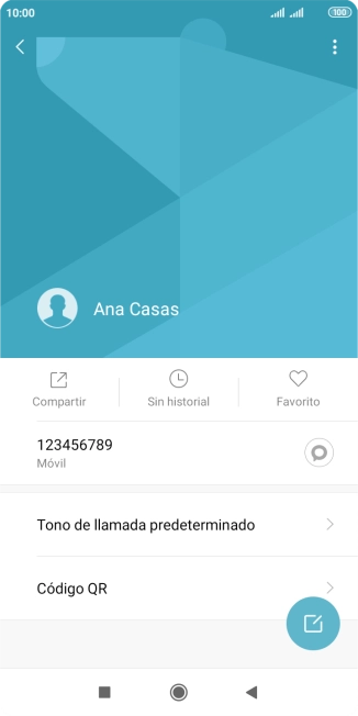 Pulsa el número de teléfono.