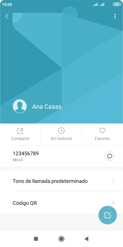 Pulsa el número de teléfono.