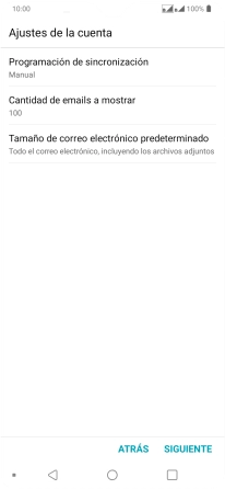 Pulsa Programación de sincronización.