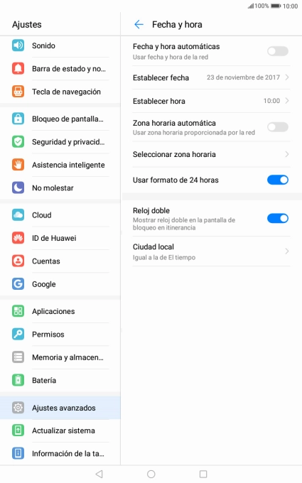 Pulsa el indicador junto a 