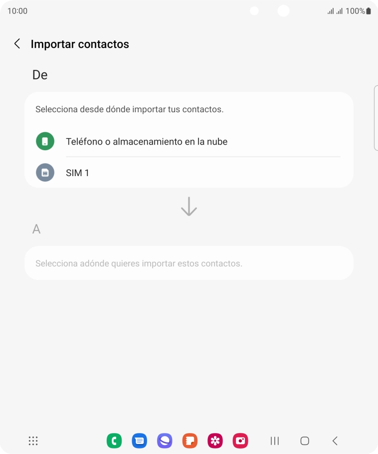 Pulsa el nombre de la tarjeta SIM.