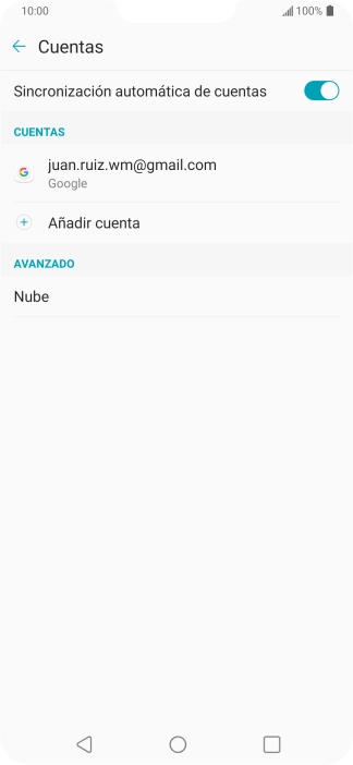Pulsa Añadir cuenta.