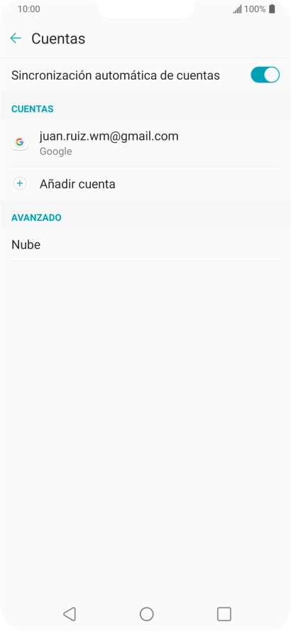 Pulsa Añadir cuenta.