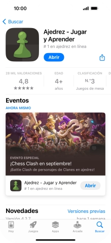 Desliza el dedo hacia arriba desde la parte inferior de la pantalla para terminar y volver a la pantalla de inicio.