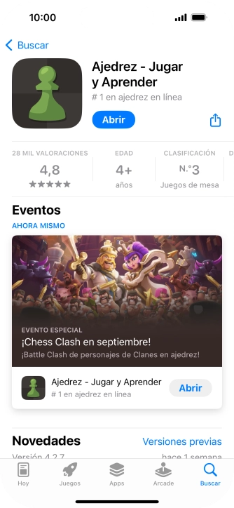 Desliza el dedo hacia arriba desde la parte inferior de la pantalla para terminar y volver a la pantalla de inicio.