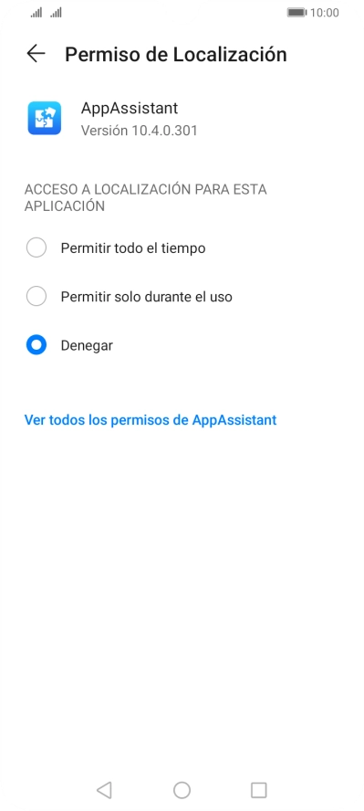 Pulsa el ajuste deseado.