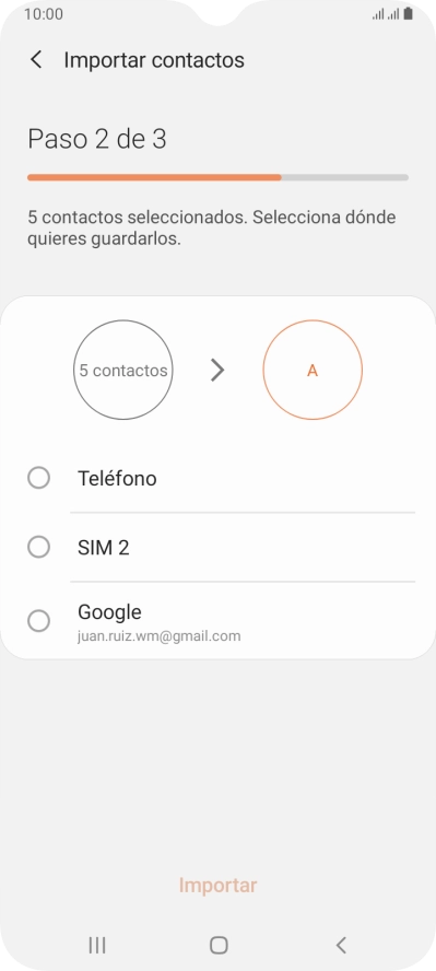 Pulsa Teléfono.