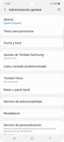 Pulsa Fecha y hora.