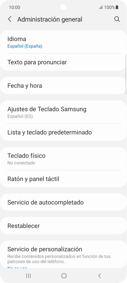 Pulsa Fecha y hora.