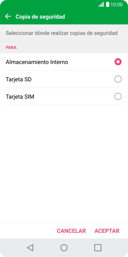 Pulsa Tarjeta SIM.