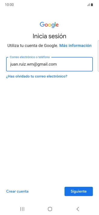 Pulsa Siguiente.