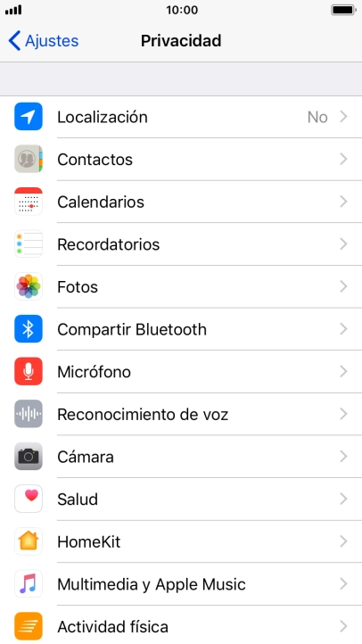 Pulsa Localización.