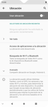 Pulsa el indicador para activar o desactivar la función.