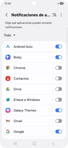 Pulsa la lista desplegable.