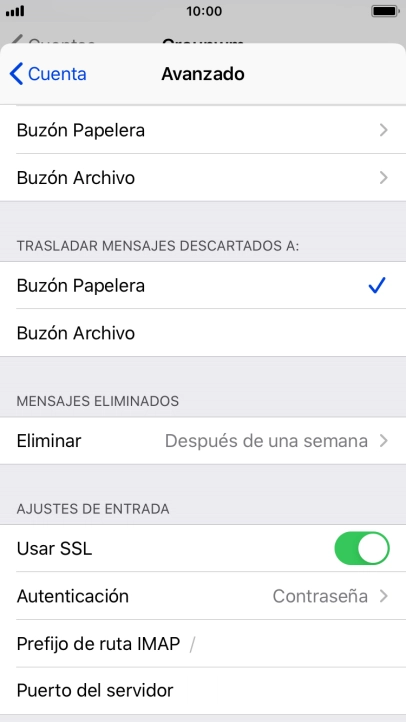 Pulsa el indicador junto a 