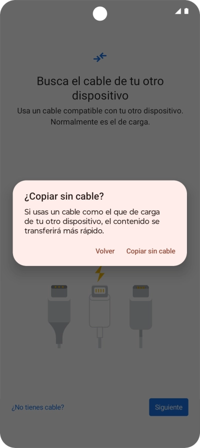 Pulsa Copiar sin cable.
