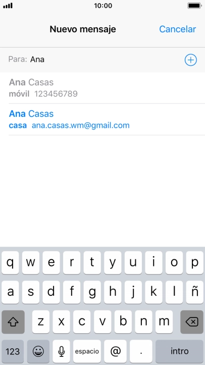Pulsa el contacto deseado.