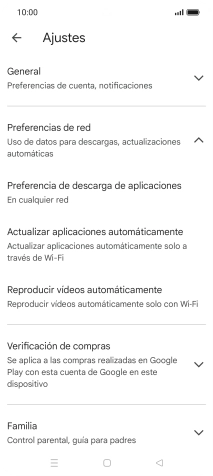 Pulsa Actualizar aplicaciones automáticamente.