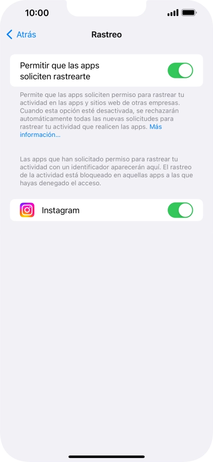 Pulsa el indicador junto a 