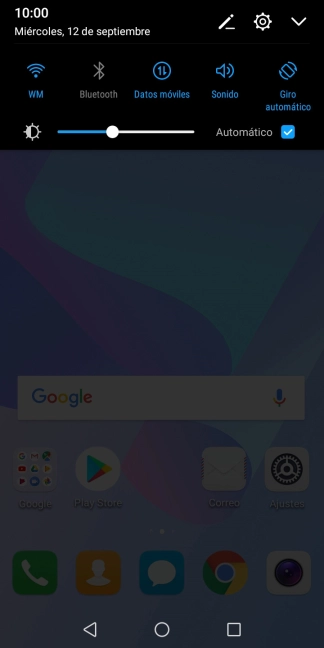 Pulsa el icono de modo de sonido las veces que sean necesarias para activar o desactivar el modo silencioso.