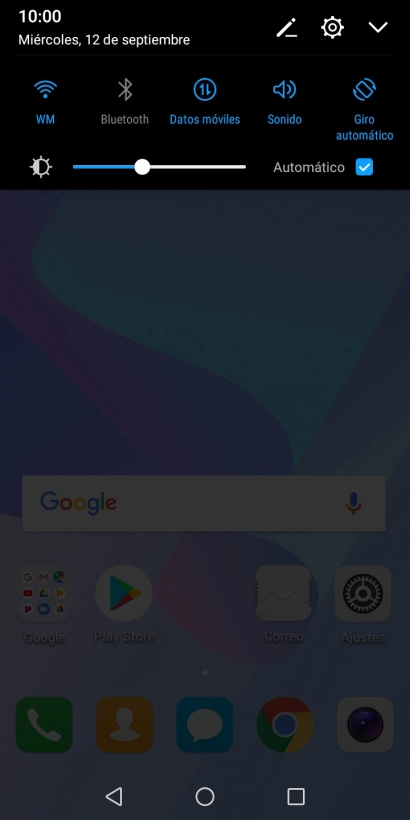 Pulsa el icono de modo de sonido las veces que sean necesarias para activar o desactivar el modo silencioso.