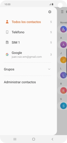 Pulsa Administrar contactos.