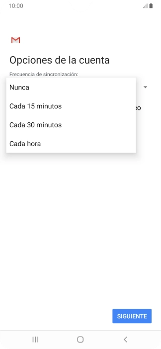 Pulsa el ajuste deseado.