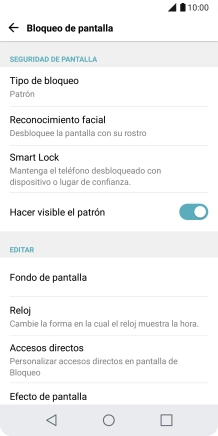 Pulsa Tipo de bloqueo.