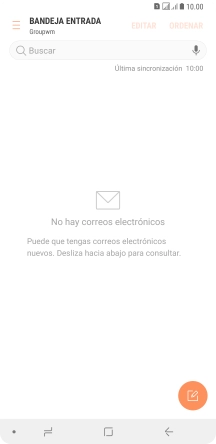 Desliza el dedo hacia la derecha desde la parte izquierda de la pantalla.