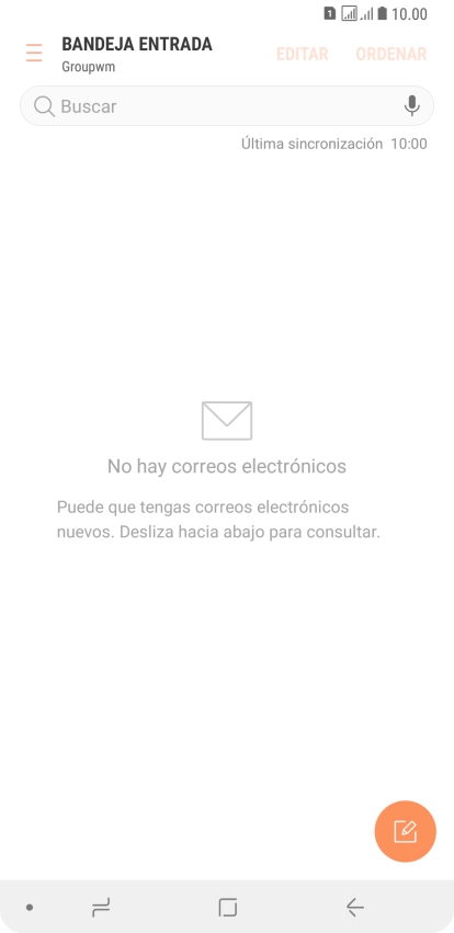 Desliza el dedo hacia la derecha desde la parte izquierda de la pantalla.