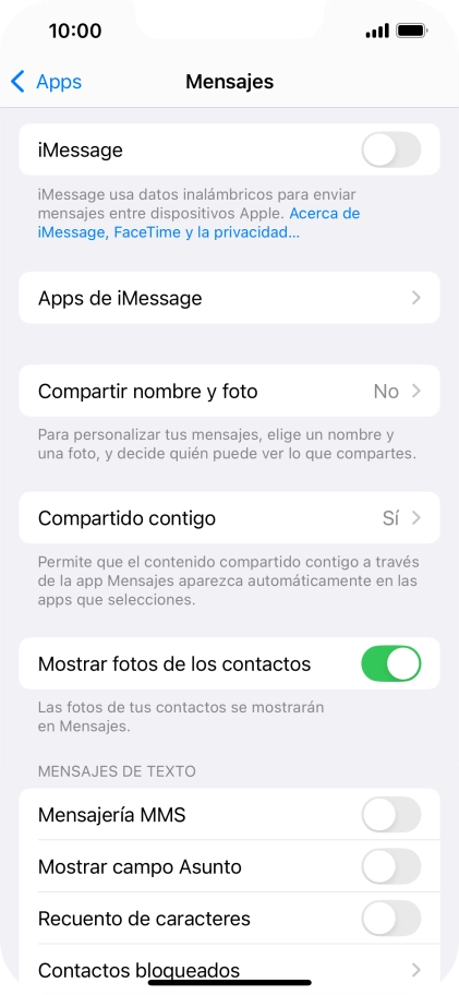 Pulsa el indicador junto a 