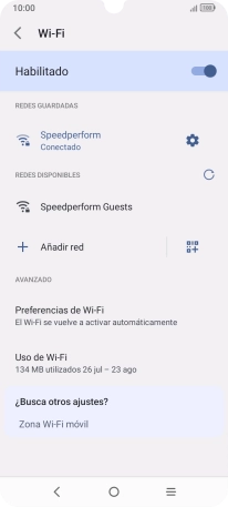Pulsa la tecla de inicio para terminar y regresar a la pantalla de inicio.