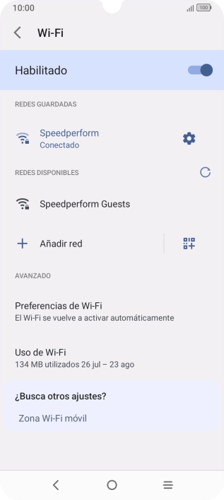 Pulsa la tecla de inicio para terminar y regresar a la pantalla de inicio.