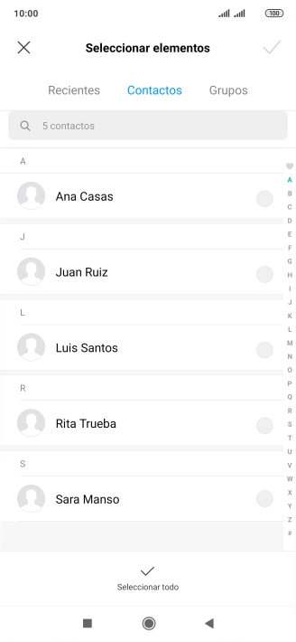 Pulsa Seleccionar todo.