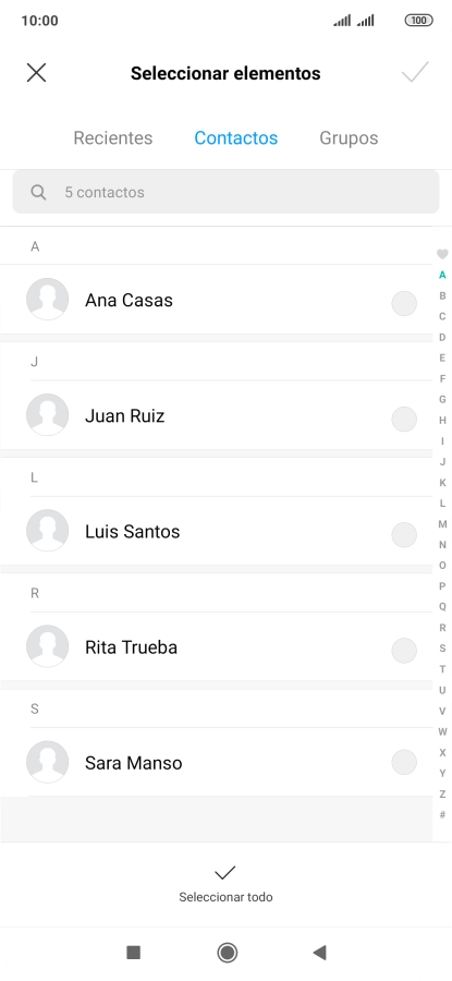 Pulsa Seleccionar todo.