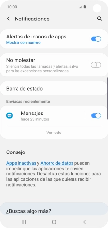 Pulsa el indicador junto a la app deseada para activar o desactivar la función.