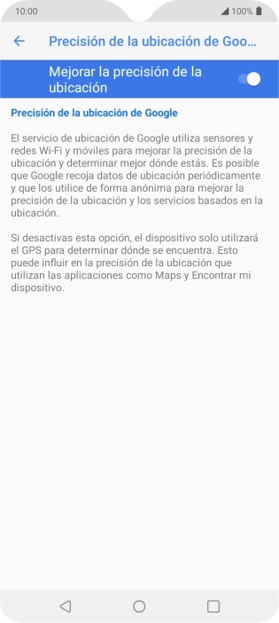 Pulsa el indicador junto a 