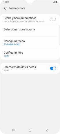 Pulsa el indicador junto a 