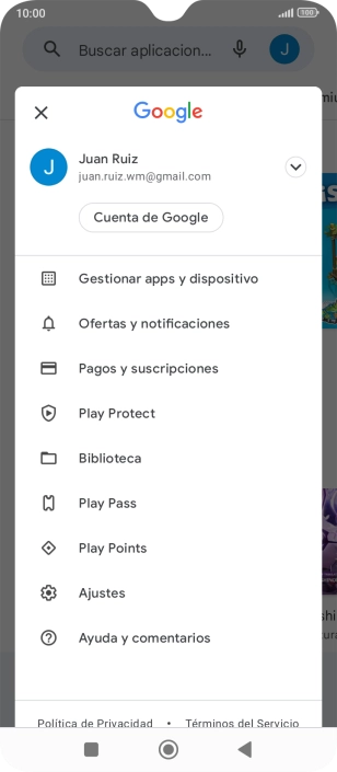 Pulsa Gestionar apps y dispositivo.