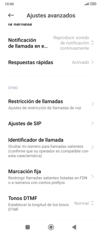 Pulsa Marcación fija.