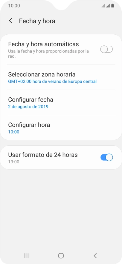 Pulsa el indicador junto a 