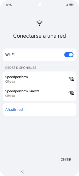 Pulsa la red deseada.