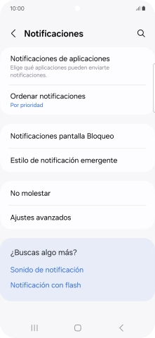 Pulsa Notificaciones de aplicaciones.