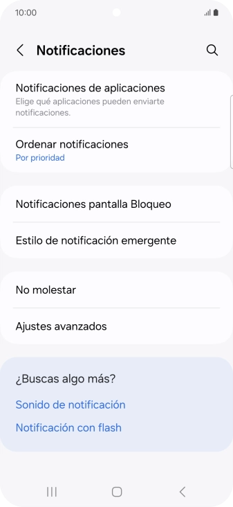 Pulsa Notificaciones de aplicaciones.