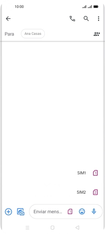 Pulsa la tarjeta SIM deseada.