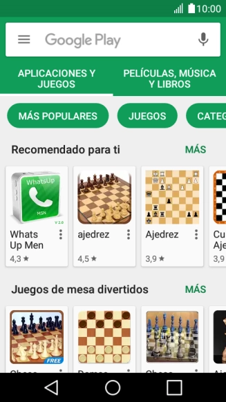 Desliza el dedo hacia la derecha desde la parte izquierda de la pantalla.
